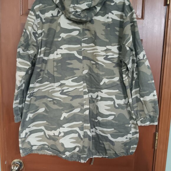Highway Jeans Camo Button-down Canvas Jacket Womens Size 1X - Picture 10 of 12
